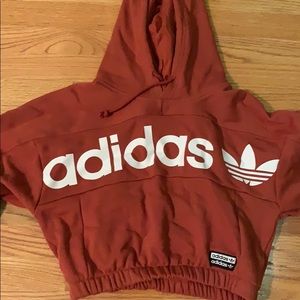 cropped adidas hoodie